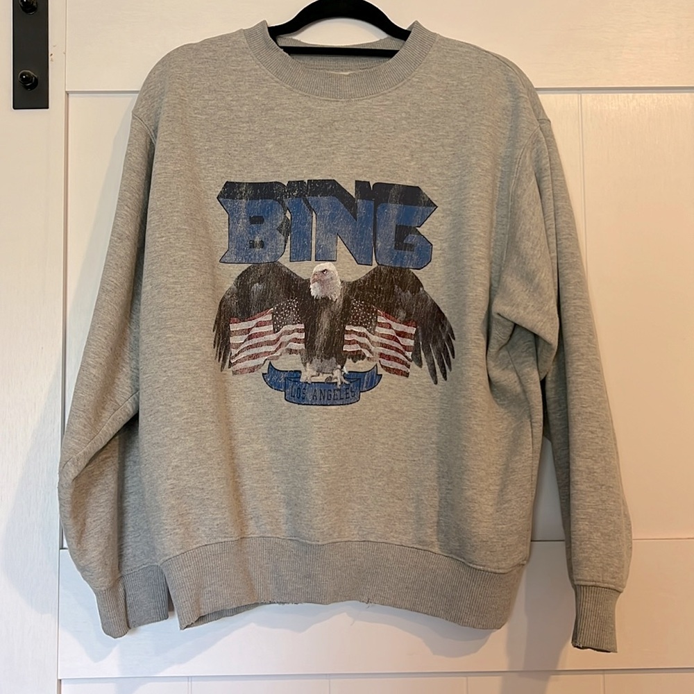Anine Bing large crew neck sweatshirt